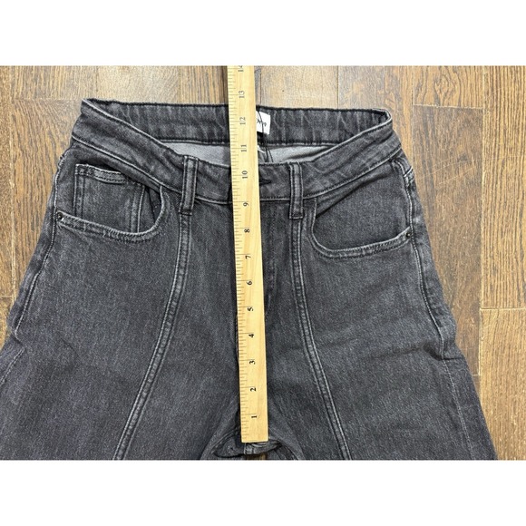 The Drop Jeans Frida Wide Leg Women's Size 25 (24x29) Stone Washed Black NWT - Picture 5 of 11